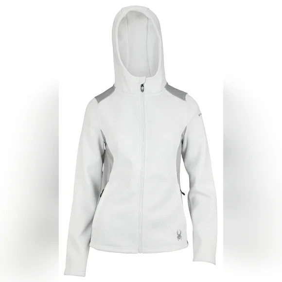 Spyder Women's Layna Full Zip Jacket In White Size XL - Picture 2 of 14